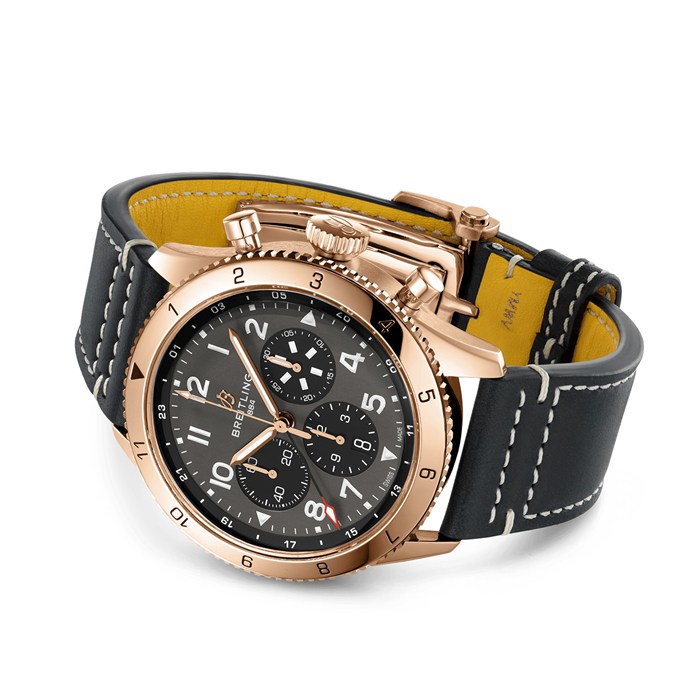 Breitling Super AVI B04 Cronografo GMT 46 P-51 Mustang Orologio RB04451A1B1X1 - immagine 3