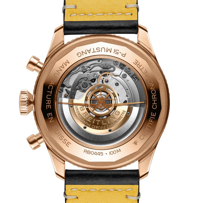 Breitling Super AVI B04 Cronografo GMT 46 P-51 Mustang Orologio RB04451A1B1X1 - immagine 4