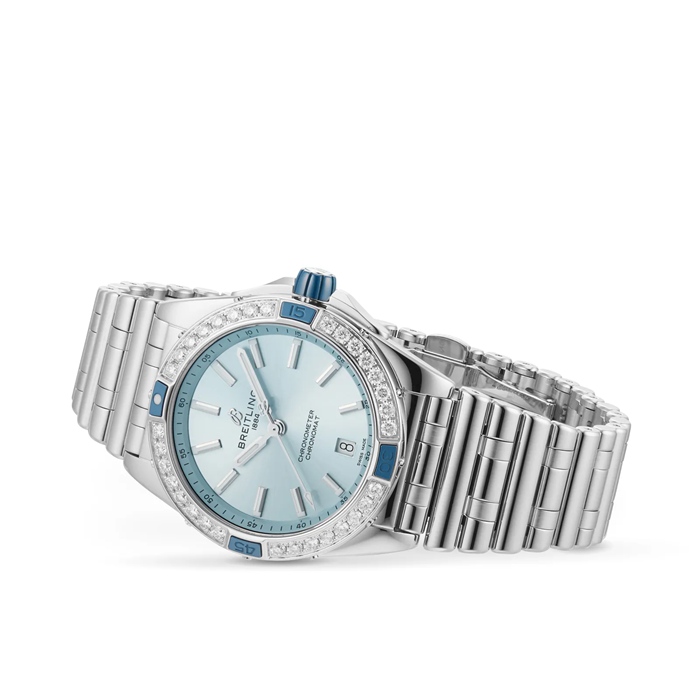 Breitling Super Chronomat Automatic 38 Orologio blu con bracciale in acciaio inossidabile A17356531C1A1 - immagine 3