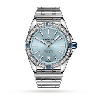 Breitling Super Chronomat Automatic 38 Orologio blu con bracciale in acciaio inossidabile A17356531C1A1