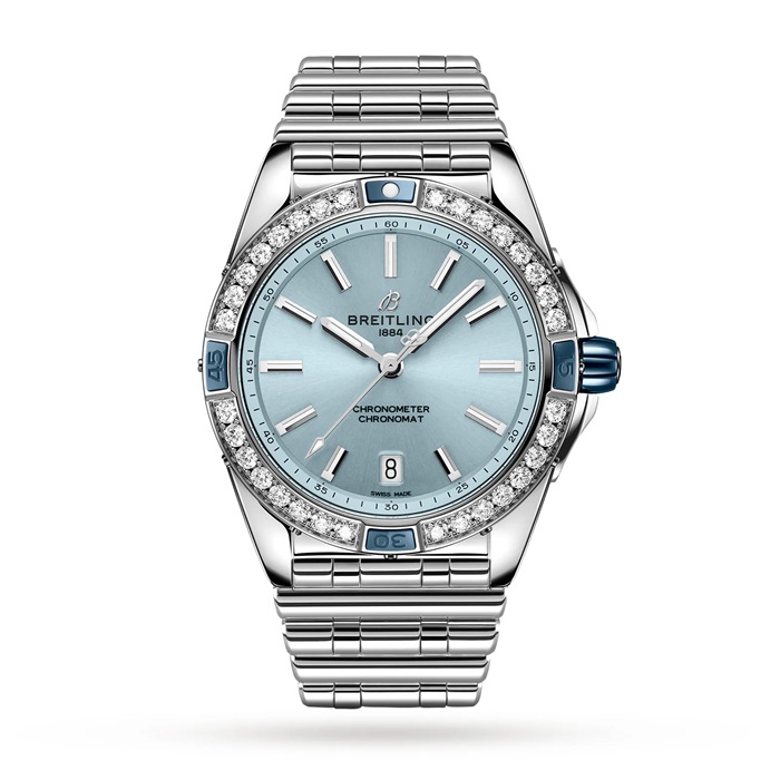 Breitling Super Chronomat Automatic 38 Orologio blu con bracciale in acciaio inossidabile A17356531C1A1