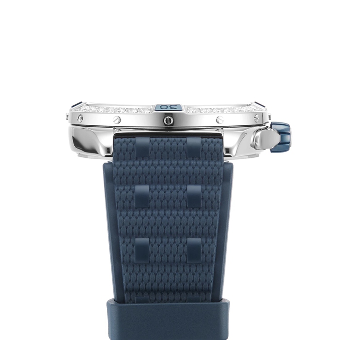 Breitling Super Chronomat Automatic 38 Orologio con cinturino in gomma blu A17356531C1S1 - immagine 5