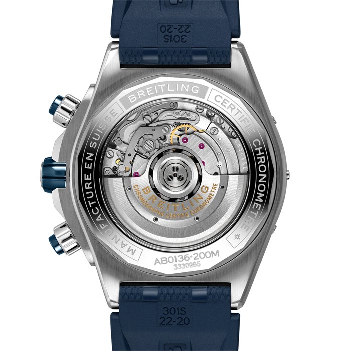 Breitling Super Chronomat B01 44 Orologio con cinturino in gomma AB0136161C1S1 - immagine 2