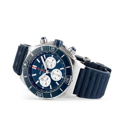 Breitling Super Chronomat B01 44 Orologio con cinturino in gomma AB0136161C1S1 - immagine 3
