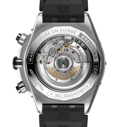 Breitling Super Chronomat B01 44 Orologio in acciaio inossidabile con cinturino in gomma AB0136251B1S1 - immagine 2