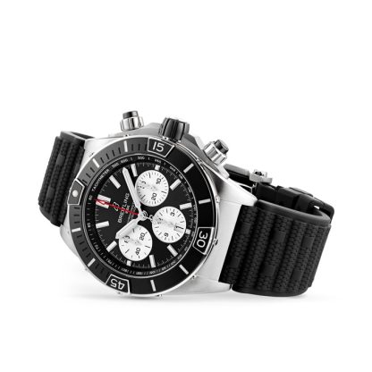 Breitling Super Chronomat B01 44 Orologio in acciaio inossidabile con cinturino in gomma AB0136251B1S1 - immagine 3