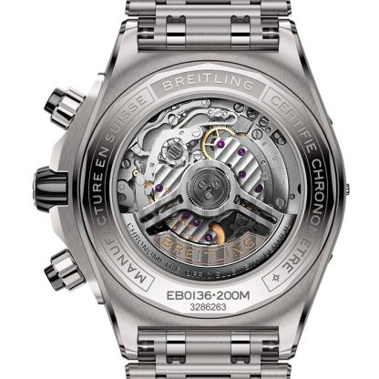 Breitling Super Chronomat B01 44mm Orologio da uomo Grigio Titanio EB0136251M1E1 - immagine 2