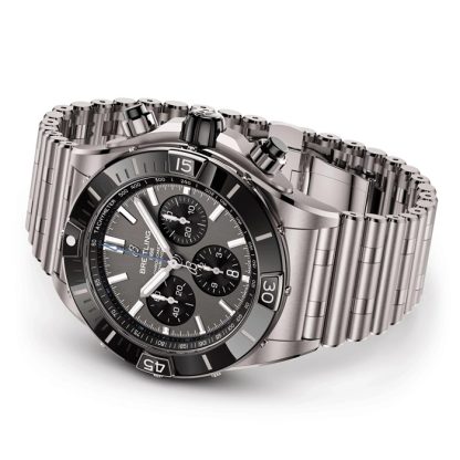 Breitling Super Chronomat B01 44mm Orologio da uomo Grigio Titanio EB0136251M1E1 - immagine 4