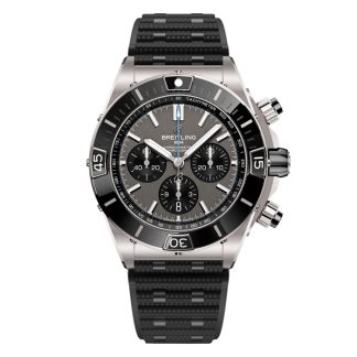 Breitling Super Chronomat B01 44mm Uomo Orologio in gomma grigia EB0136251M1S1
