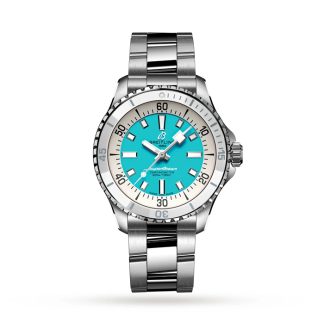 Breitling Superocean Automatic 36 Orologio in acciaio inossidabile turchese A17377211C1A1