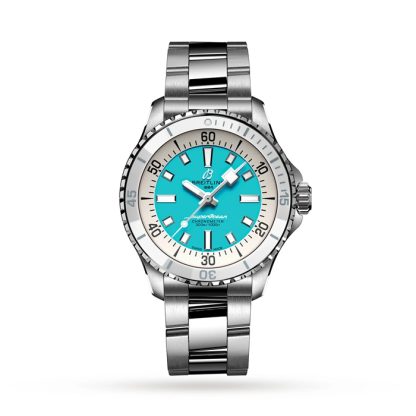 Breitling Superocean Automatic 36 Orologio in acciaio inossidabile turchese A17377211C1A1