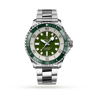 Breitling Superocean Automatic 44 Orologio in acciaio inossidabile verde A17376A31L1A1