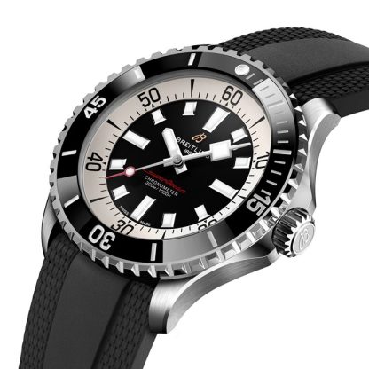 Breitling Superocean Automatic 46 Orologio con cinturino in gomma in acciaio inossidabile A17378211B1S1 - immagine 2