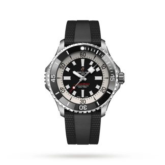 Breitling Superocean Automatic 46 Orologio con cinturino in gomma in acciaio inossidabile A17378211B1S1