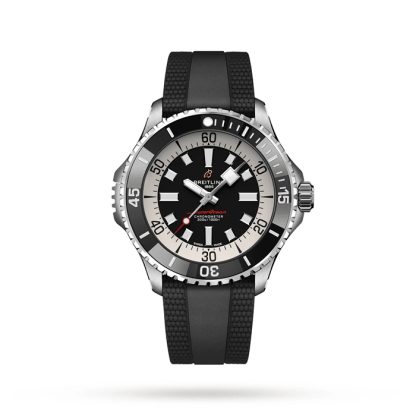 Breitling Superocean Automatic 46 Orologio con cinturino in gomma in acciaio inossidabile A17378211B1S1