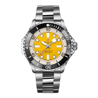 Breitling Superocean Automatic Code Yellow Edizione UK 46mm Orologio da Uomo Giallo A173781A1I1A1