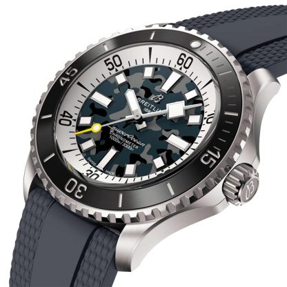 Breitling Superocean Automatic Super Diver 46mm Orologio Uomo Gomma Nera E10379351B1S1 - immagine 2