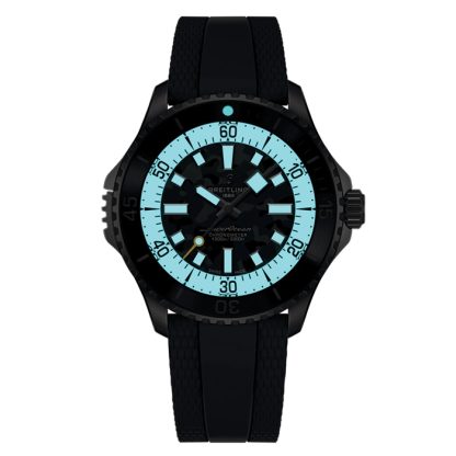 Breitling Superocean Automatic Super Diver 46mm Orologio Uomo Gomma Nera E10379351B1S1 - immagine 5
