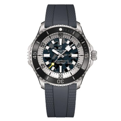 Breitling Superocean Automatic Super Diver 46mm Orologio Uomo Gomma Nera E10379351B1S1