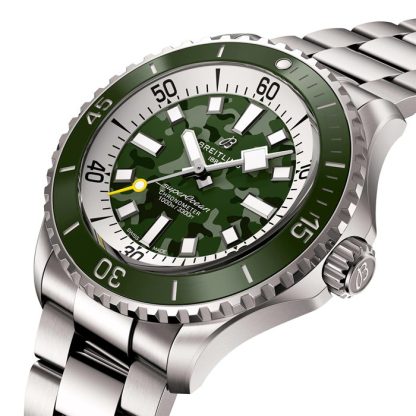 Breitling Superocean Automatic Super Diver 46mm Orologio Uomo Verde E10379D31L1E1 - immagine 2