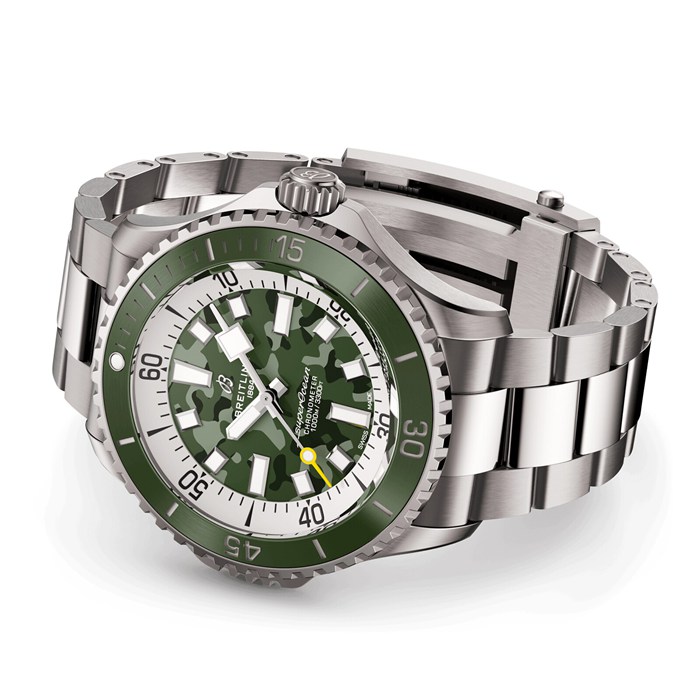 Breitling Superocean Automatic Super Diver 46mm Orologio Uomo Verde E10379D31L1E1 - immagine 3