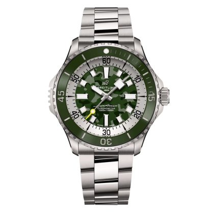 Breitling Superocean Automatic Super Diver 46mm Orologio Uomo Verde E10379D31L1E1