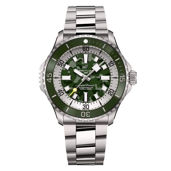 Breitling Superocean Automatic Super Diver 46mm Orologio Uomo Verde E10379D31L1E1