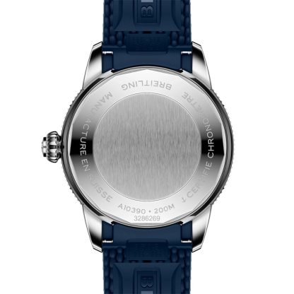 Breitling Superocean Heritage Automatic 36mm Orologio Unisex Gomma Blu A10390161C1S1 - immagine 2