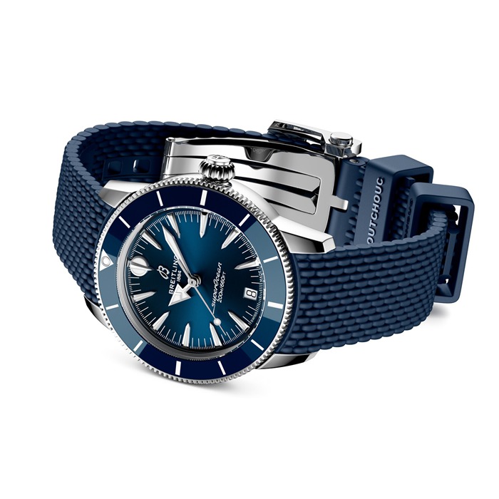 Breitling Superocean Heritage Automatic 36mm Orologio Unisex Gomma Blu A10390161C1S1 - immagine 4