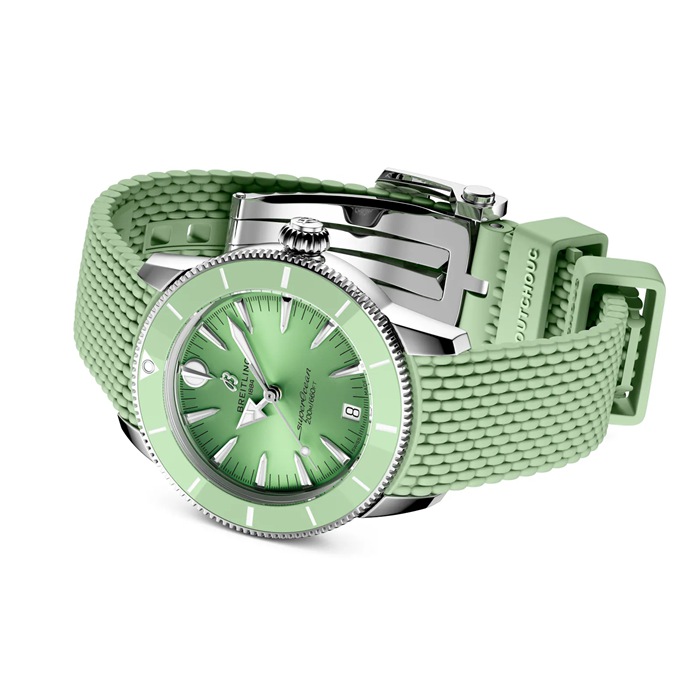 Breitling Superocean Heritage Automatic 36mm Orologio Unisex Gomma Verde A10390361L1S1 - immagine 4