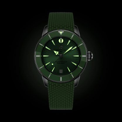 Breitling Superocean Heritage Automatic 36mm Orologio Unisex Gomma Verde A10390361L1S1 - immagine 5