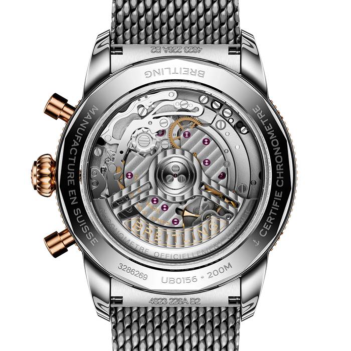 Breitling Superocean Heritage B01 Cronografo 42mm Orologio Uomo Nero UB0156H11B1A1 - immagine 2