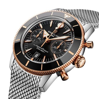Breitling Superocean Heritage B01 Cronografo 42mm Orologio Uomo Nero UB0156H11B1A1 - immagine 3