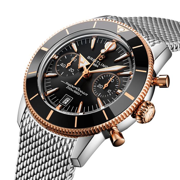 Breitling Superocean Heritage B01 Cronografo 42mm Orologio Uomo Nero UB0156H11B1A1 - immagine 3