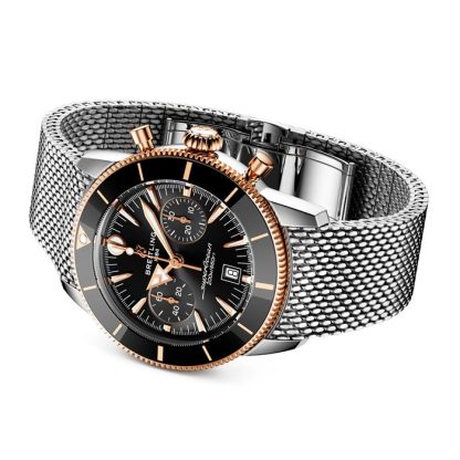 Breitling Superocean Heritage B01 Cronografo 42mm Orologio Uomo Nero UB0156H11B1A1 - immagine 4