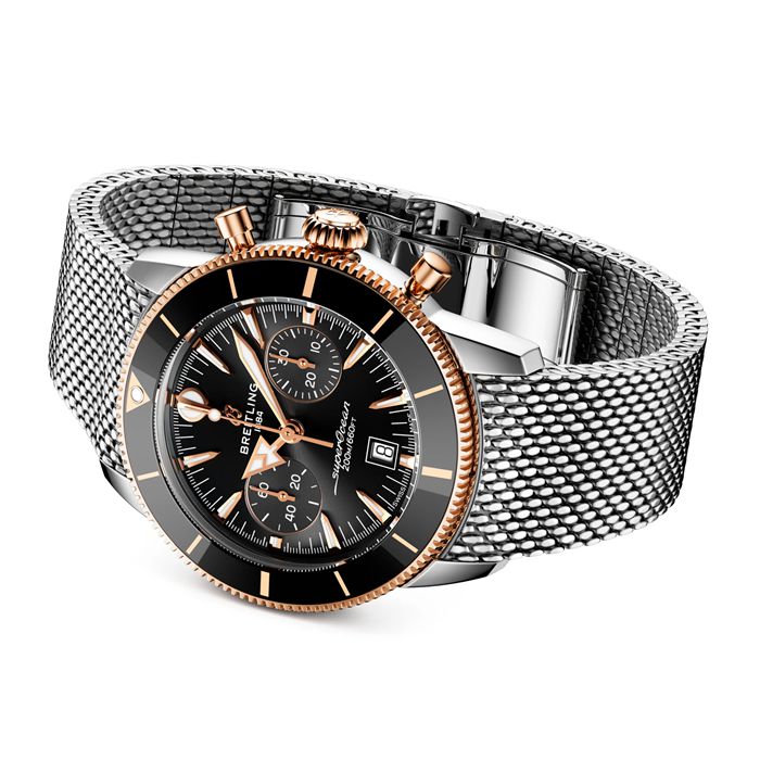 Breitling Superocean Heritage B01 Cronografo 42mm Orologio Uomo Nero UB0156H11B1A1 - immagine 4