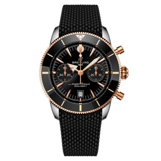 Breitling Superocean Heritage B01 Cronografo 42mm Uomo Orologio in gomma nera UB0156H11B1S1