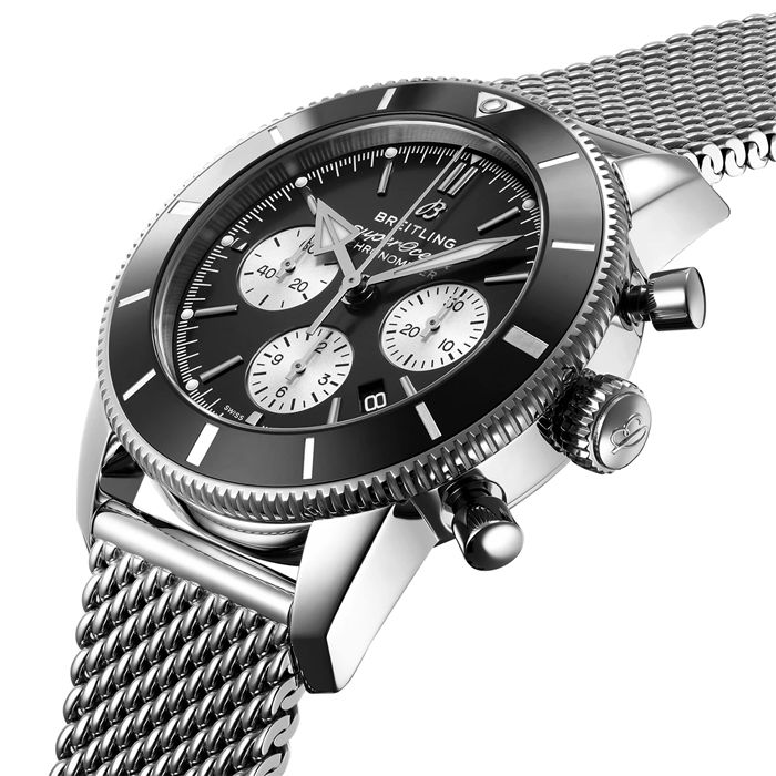 Breitling Superocean Heritage B01 Cronografo 44 Orologio in acciaio inossidabile AB0162121B1A1 - immagine 2