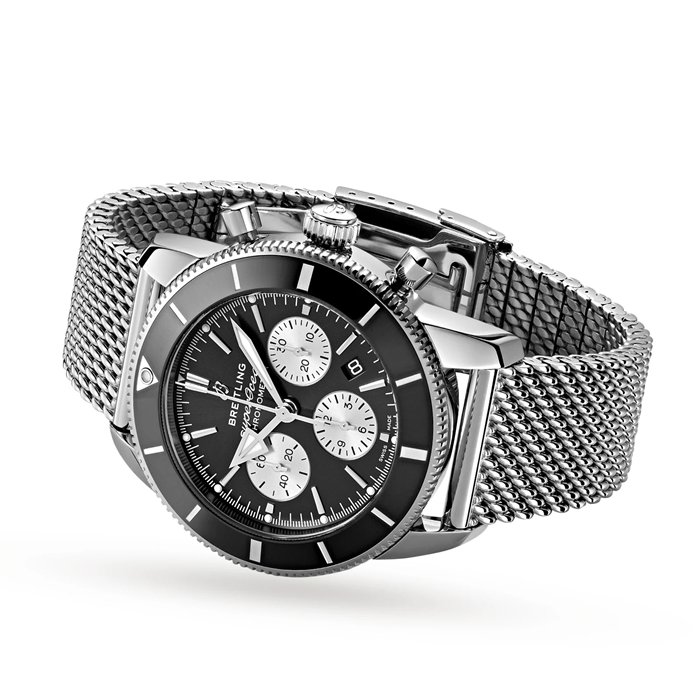 Breitling Superocean Heritage B01 Cronografo 44 Orologio in acciaio inossidabile AB0162121B1A1 - immagine 3