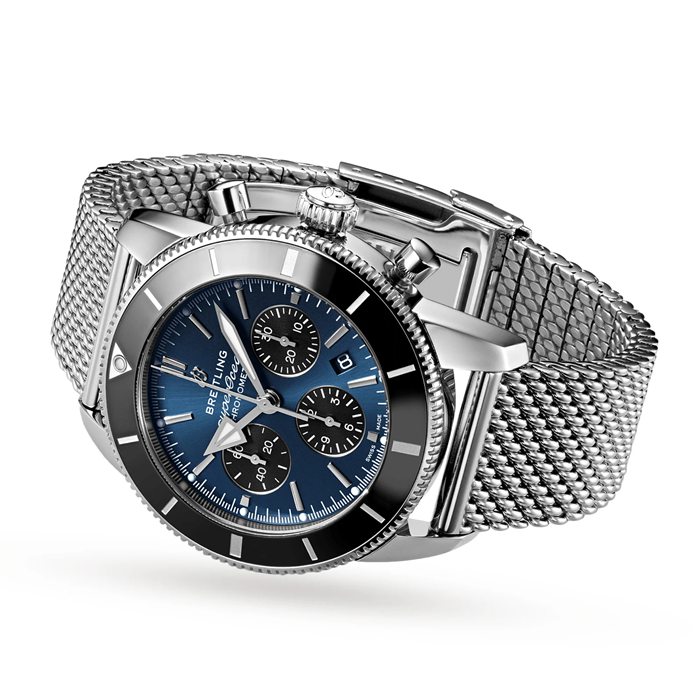Breitling Superocean Heritage B01 Cronografo 44 Orologio in acciaio inossidabile AB0162121C1A1 - immagine 3