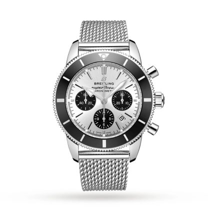 Breitling Superocean Heritage B01 Cronografo 44 Orologio in acciaio inossidabile AB0162121G1A1