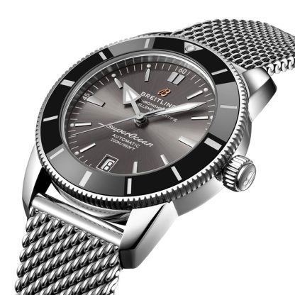 Breitling Superocean Heritage B20 Automatic 42mm UK Edition Orologio da uomo in acciaio inossidabile grigio AB20102B1B1A1 - immagine 2