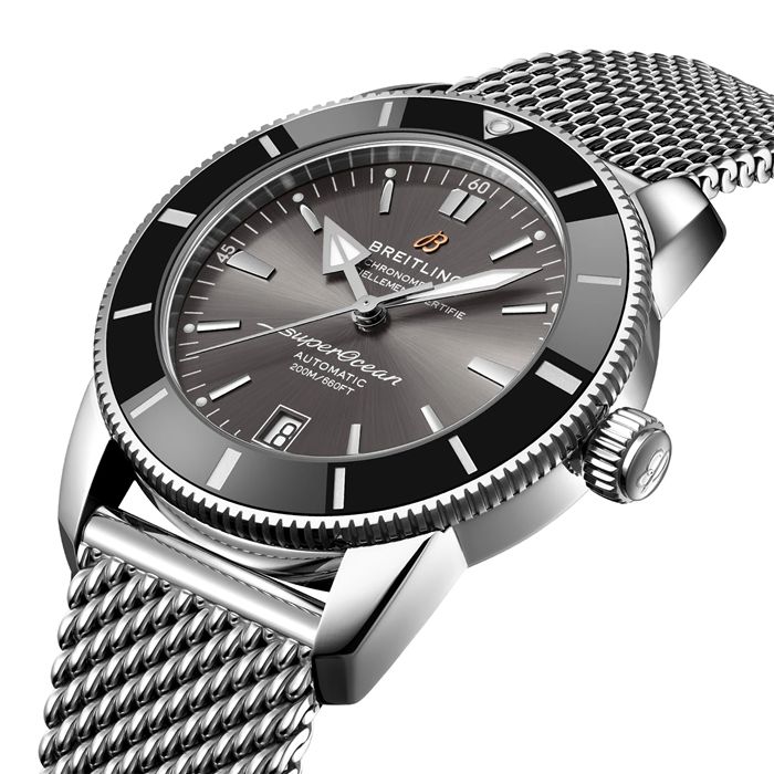 Breitling Superocean Heritage B20 Automatic 42mm UK Edition Orologio da uomo in acciaio inossidabile grigio AB20102B1B1A1 - immagine 2