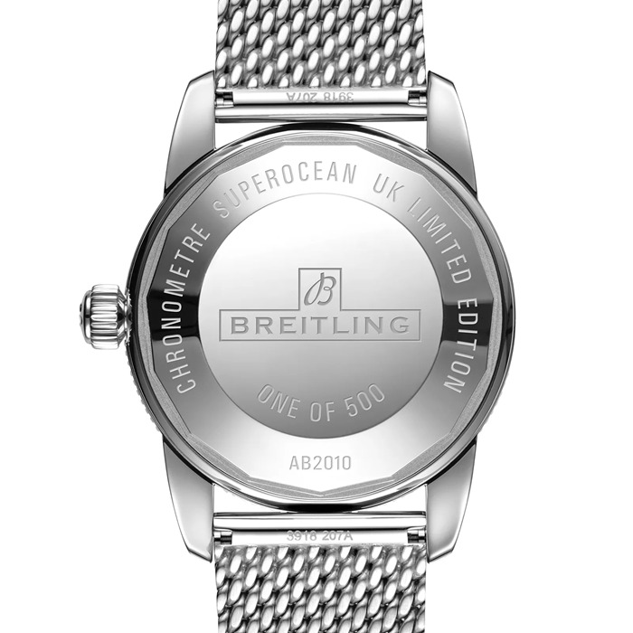 Breitling Superocean Heritage B20 Automatic 42mm UK Edition Orologio da uomo in acciaio inossidabile grigio AB20102B1B1A1 - immagine 4