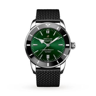 Breitling Superocean Heritage B20 Automatic 46 Orologio in acciaio inossidabile con cinturino in gomma AB2020121L1S1