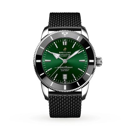Breitling Superocean Heritage B20 Automatic 46 Orologio in acciaio inossidabile con cinturino in gomma AB2020121L1S1