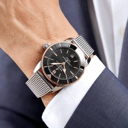Breitling Superocean Heritage B20 automatico 42 orologio in acciaio inox UB2010121B1A1 - immagine 5