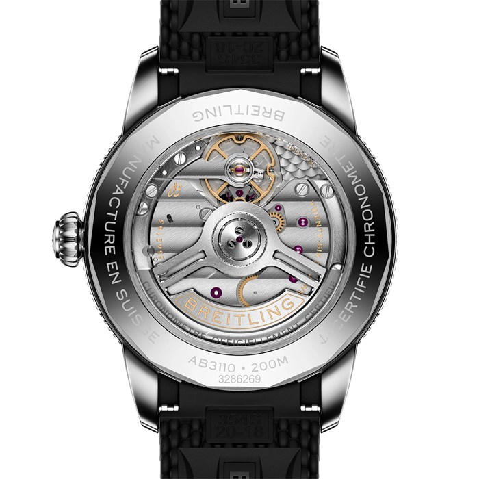 Breitling Superocean Heritage B31 Automatic 40mm Orologio da uomo in gomma nera AB3110241B1S1 - immagine 2