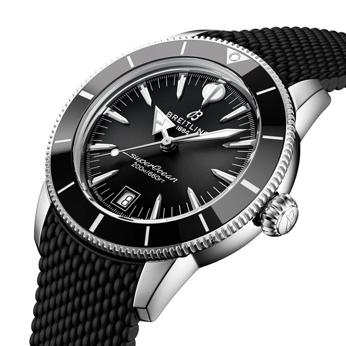 Breitling Superocean Heritage B31 Automatic 40mm Orologio da uomo in gomma nera AB3110241B1S1 - immagine 3