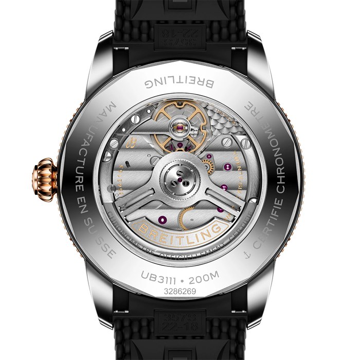Breitling Superocean Heritage B31 Automatic 42mm Orologio da uomo in gomma nera UB3111241B1S1 - immagine 2